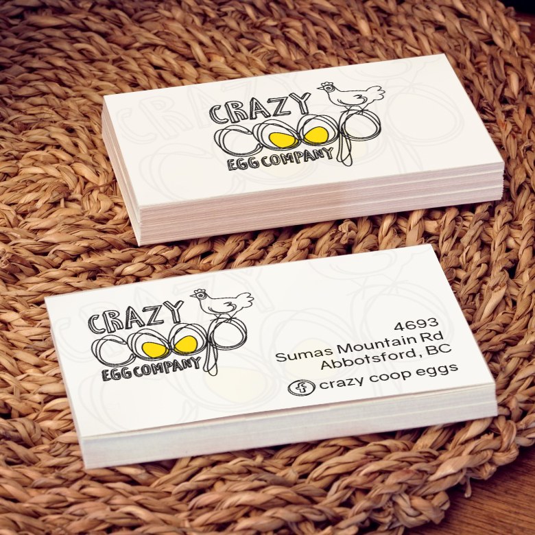 Crazy Egg Company business card design