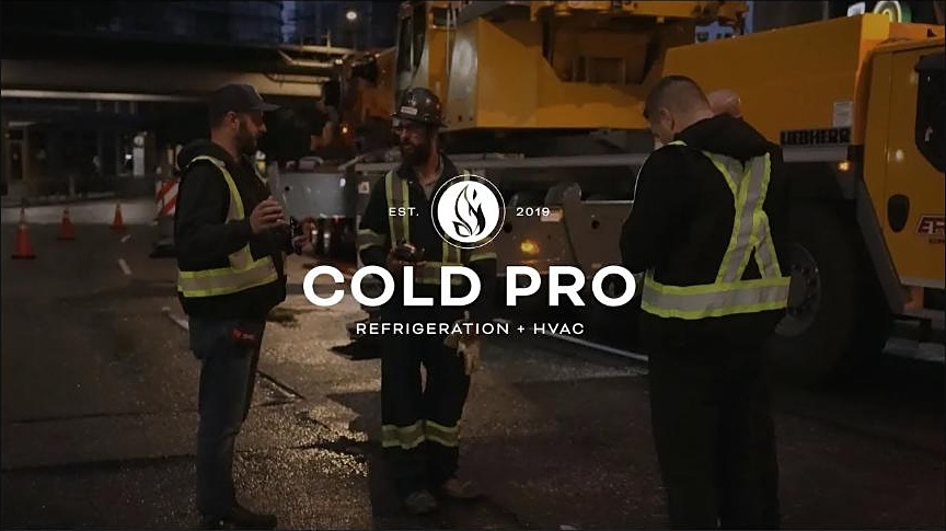 Cold Pro Refrigeration and HVAC video filming and editing